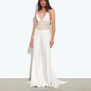 Rat & Boa White Lace and Silk Set